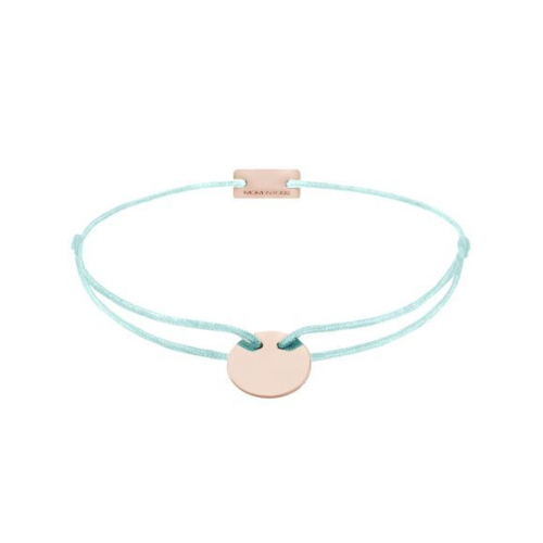 Momentoss Filo Bracelet - Textil - Türkis - Roségold - 21200070