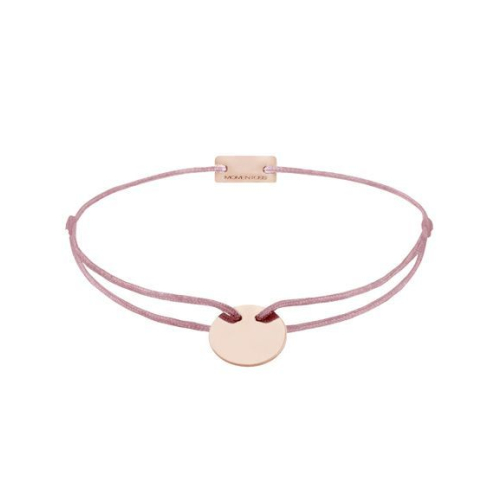 Momentoss Filo Bracelet - Textil - Rotbraun - Roségold - 21200071
