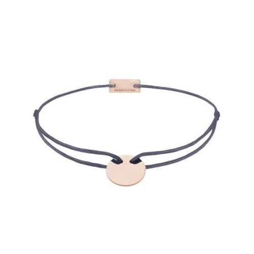 Momentoss Filo Bracelet - Textil - Lila Grau - Roségold - 21200074
