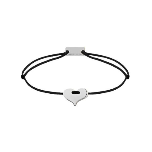 Momentoss Filo Bracelet - Textil - Schwarz- rhodiniert - Herz - 21200213