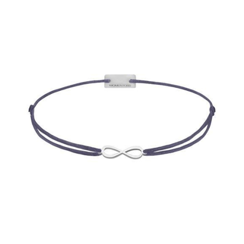 Momentoss Filo Bracelet - Textil - Blau Grau - Silber - 21201728