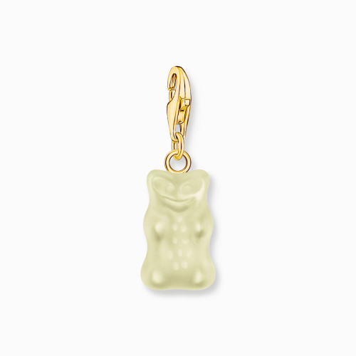 Thomas Sabo Charm - Goldbären-Anhänger in Weiß - 2188-413-14