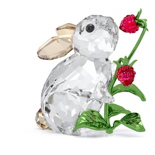 Swarovski crystal figurine - Hase mit Himbeeren - 5702437