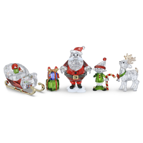 Swarovski crystal figurine - Holiday Cheers Weihnachtsmann Story Set - 5713797