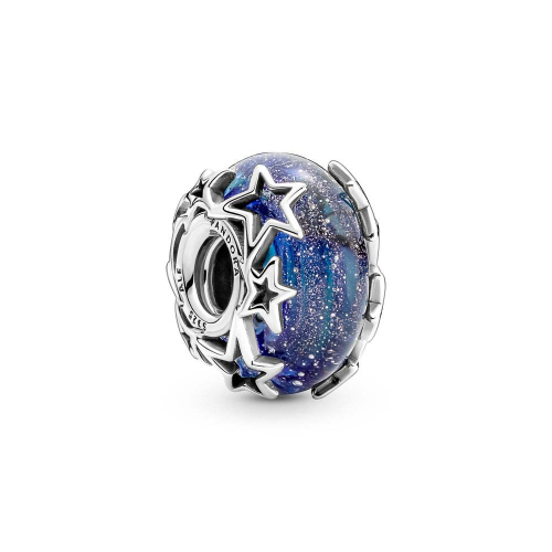 Pandora Charm - Galaxy Blue & Star - 790015C00