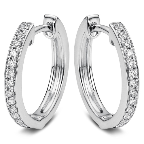 DiamondGroup Creoles - Brillant Weißgold 750 - 96-10038