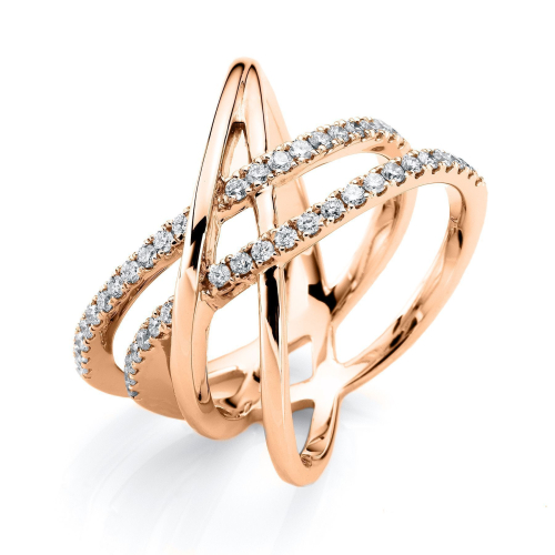 DiamondGroup Rings - Brillant Rosegold 750 - c42-11890