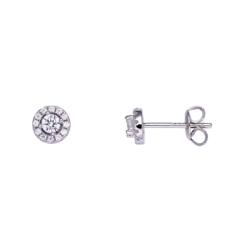 Stardiamant Studs - Brillant Weißgold 585 - D2134W