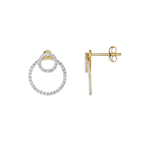 Stardiamant Studs - Brillant Gelbgold 585 - D2147/G