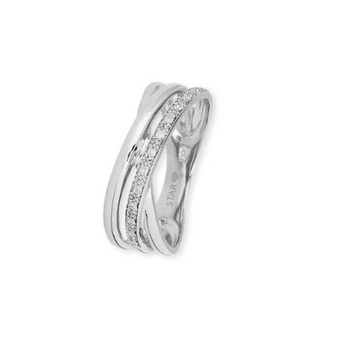 Stardiamant Rings - Brillant Weißgold 585 - D6483W