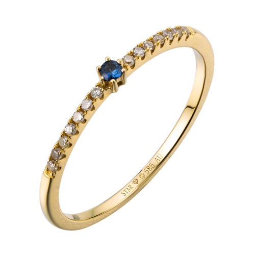 Stardiamant Rings - Brillant Gelbgold 585 - D6484G