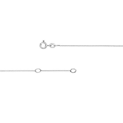 Stardiamant Necklace - Karree - Weißgold 585 - DKK152W