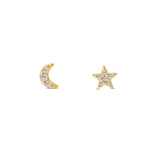 Maja Emulto Studs - LunaStar - EL00296.ER.YG
