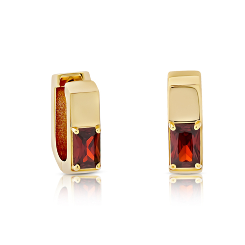Maja Emulto Earrings - Veloura Red - EL00356.ER.YG
