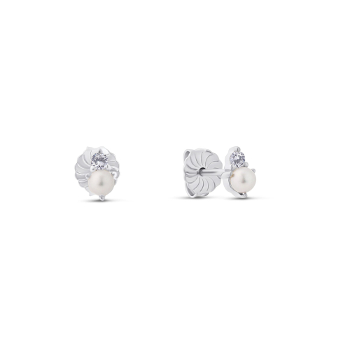 Maja Emulto Studs - Pure Pearl - EL00371.ER.RH.WH