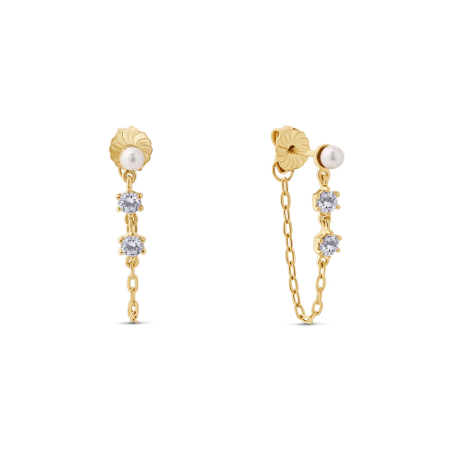 Maja Emulto Earrings - Velaire Pearl - EL00375.ER.YG