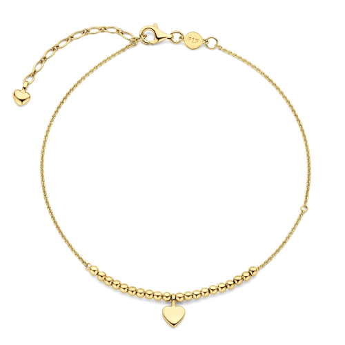 FJF JEWELLERY Anklet - Icon Heart 20 Ball - FJF0070003SYG