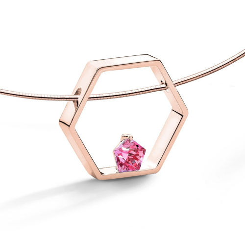 FJF JEWELLERY Necklace - Pentagon Pink - FJF0010003RPI