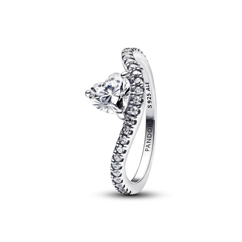 Pandora Rings - Wave heart - 193661C01