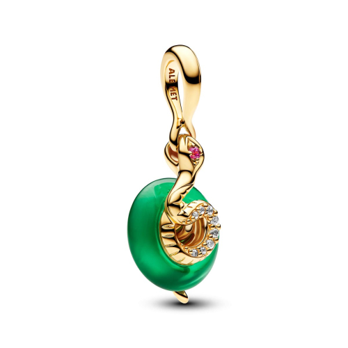 Pandora Charm - Grüner Murano-Glas Schlange - 763617C01