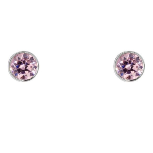 Schneider Basic Studs - Weißgold - Rosa Zirkon mittel - ZS34