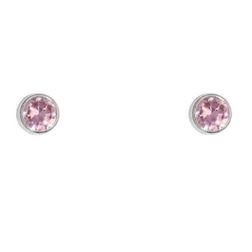 Schneider Basic Studs - Weißgold - Rosa Zirkon klein - ZS33