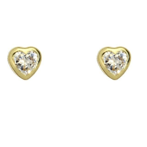 Schneider Basic Studs - Gold - Herz mit Zirkon - ZS29