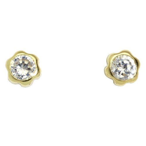 Schneider Basic Studs - Gold - Blumen mit Zirkon - ZS25