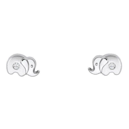Schneider Basic Earrings - Weißgold - Elefant - KI18