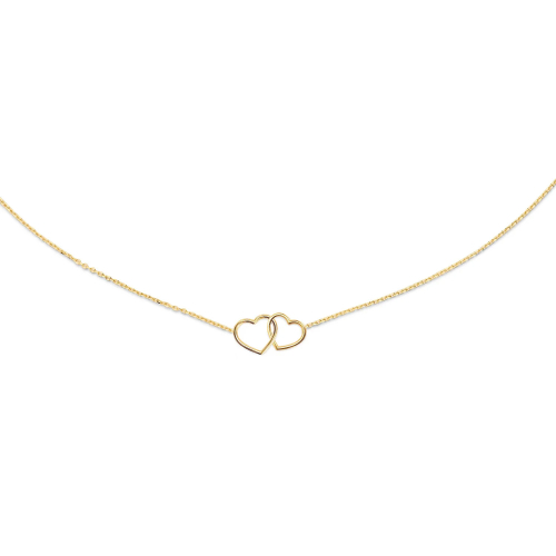 Jackie Necklace - Double Heart - JKN23.049