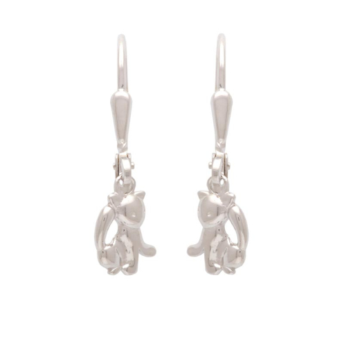 Schneider Basic Earrings - Silber - Katze hängend - SK39