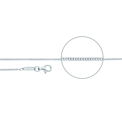 Der Kettenmacher Necklace - Panzerkette Diamantiert Silber - P1-36-38S 