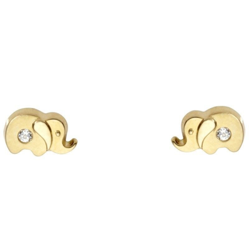Schneider Basic Earrings - Gold - Elefant - KI15