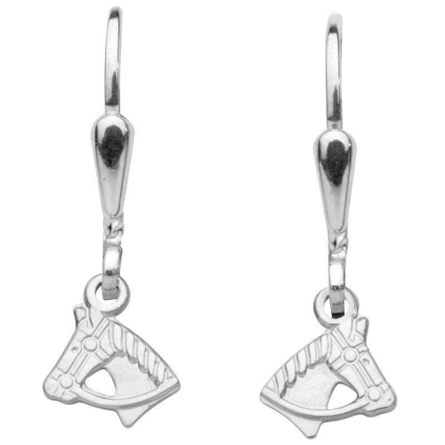 Schneider Basic Earrings - Silber - Pferdekopf hängend  - SK37