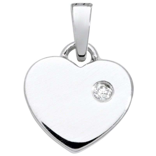 Schneider Basic Pendant - Silber - Herz Weiß - SK32