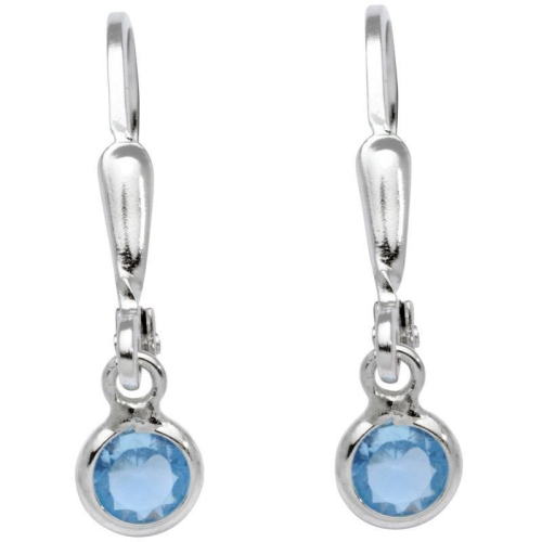 Schneider Basic Earrings - Silber - Zirkonia Blau - SK02