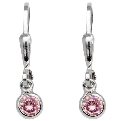 Schneider Basic Earrings - Silber - Zirkonia Rosa  - SK01