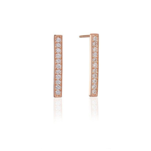 SIF Jakobs Earrings - Simeri Piccolo - SJ-E1023-CZ(RG)