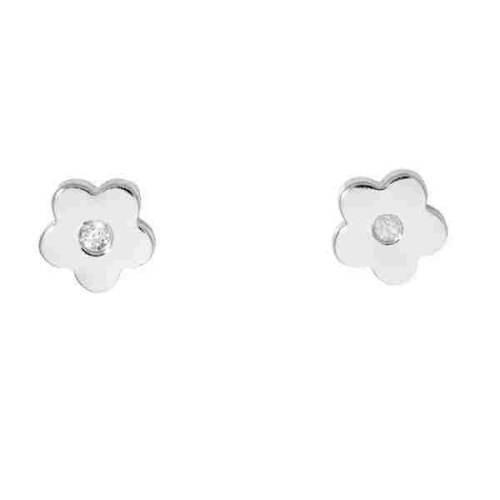 Schneider Basic Studs - Silber - Blume Weiß - SK10