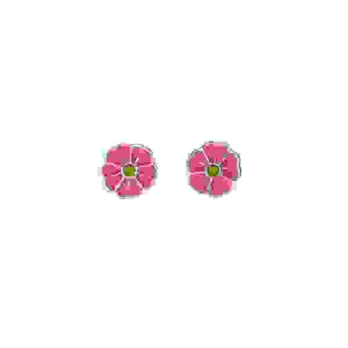 Schneider Basic Studs - Silber - Blume Rosa - SK24
