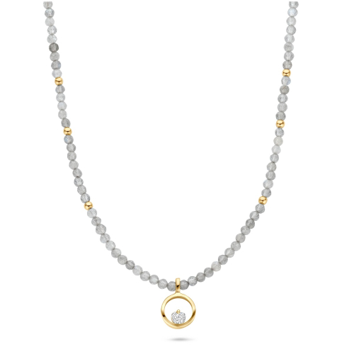 FJF JEWELLERY Necklace - Icon Heart Stone Edition Labradorite - FJF0010050YLR