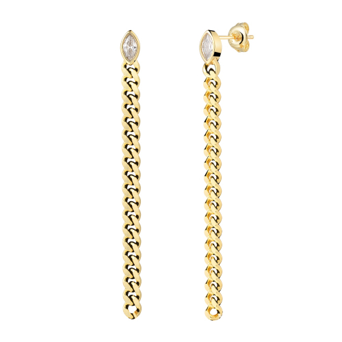 XENOX Earrings - CURB - XS91682G
